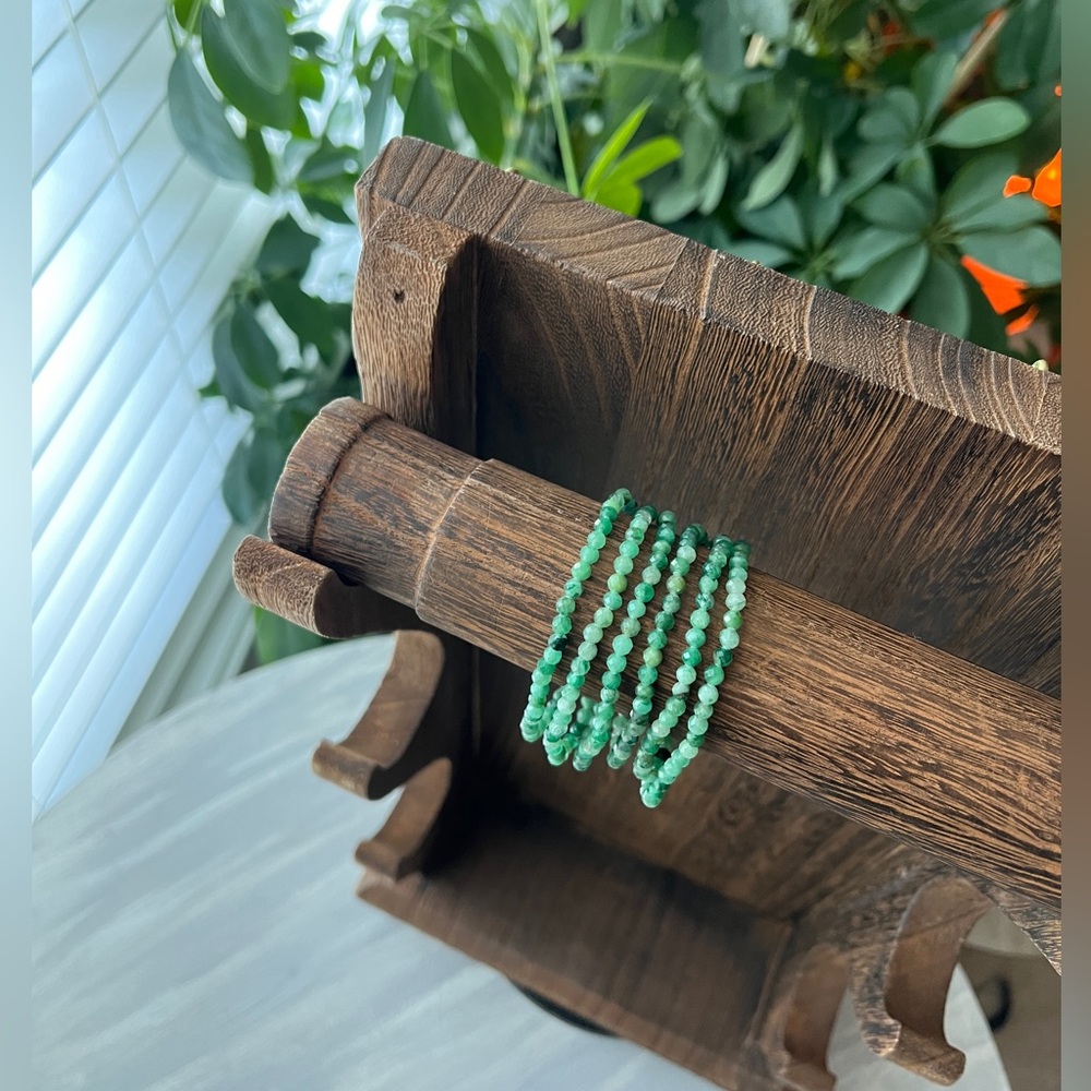 Emerald faceted bracelet (one) - Picture 3 of 5